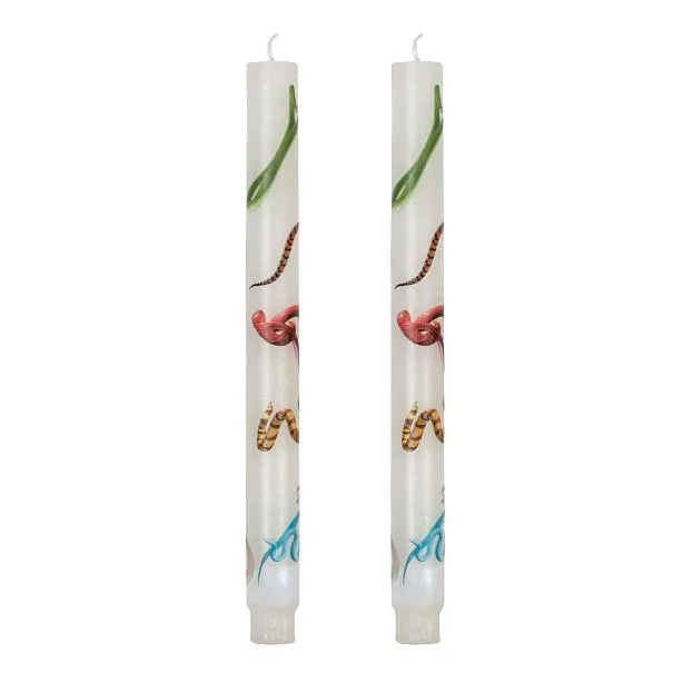 Свеча Stern Snakes White set of 2 Seletti 14089S Toiletpaper Candle
