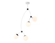 Подвесной светильник WH/BK белый/черный E27/4 max 60W D790*1120 Ambrella light TR2572/4