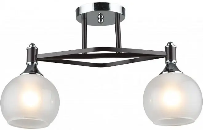 Потолочная люстра Imex MD.4214-2-S-COFFEE+CH Потолочная люстра Imex MD.4214-2-S-COFFEE+CH