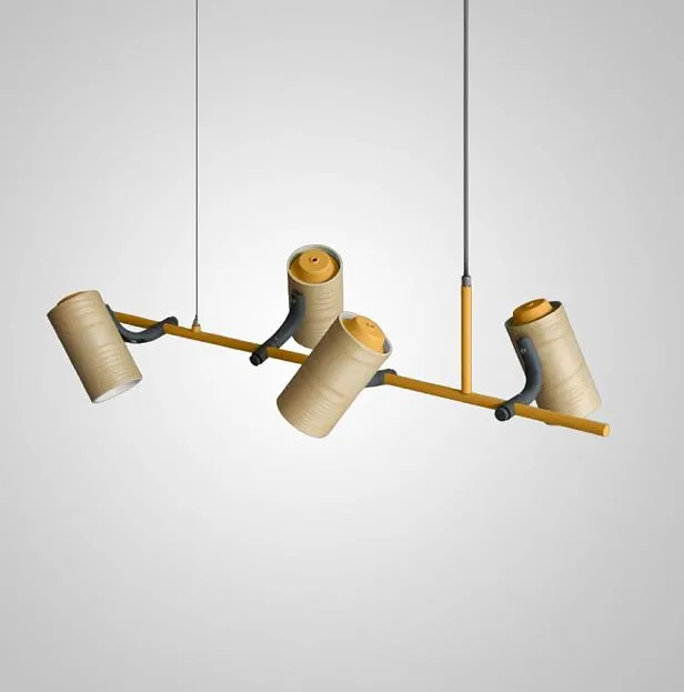 Подвесной реечный светильник BARREL A Yellow ImperiumLoft 101344-26 BAREL