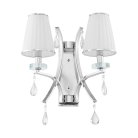 Бра Lumina Deco LDW 66247-2 WT+CHR Glamour