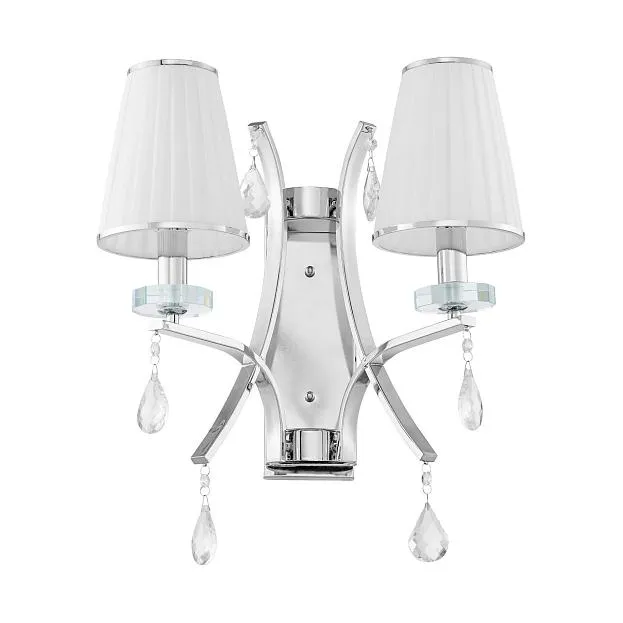 Бра Lumina Deco LDW 66247-2 WT+CHR Glamour Бра Lumina Deco LDW 66247-2 WT+CHR Glamour
