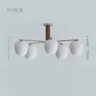 Потолочная люстра DAGFIN CH Тип B. Темное дерево Lampatron 7419-20515