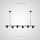 Реечный, рядный светильник EVENT LONG 6 плафонов Lampatron 3810-9519