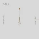 Подвесной светильник CAMILIA ONE Тип A. Цвет Латунь Lampatron 7530-21001