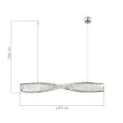 Светильник подвесной Хром/Прозрачный LED 1*21W 3000K ST-Luce SL6205.113.01 ELICA