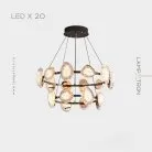 Кольцевые люстры и светильники EVIAN RING 20 (12+8) ламп Lampatron 7690-24558