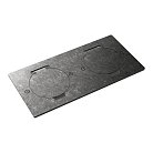 Лючок Surface 4 мод. (2 мод. 45х45 мм.), круглая крышка, оцинкованная сталь Donel DFB22ZMRNFA DFB