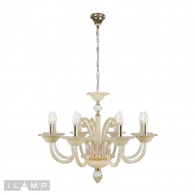 Подвесная люстра iLamp P2318-8GD Classic Подвесная люстра iLamp P2318-8GD Classic