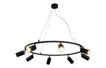 Светильник подвесной Crystal Lux RIVO SP8 BL