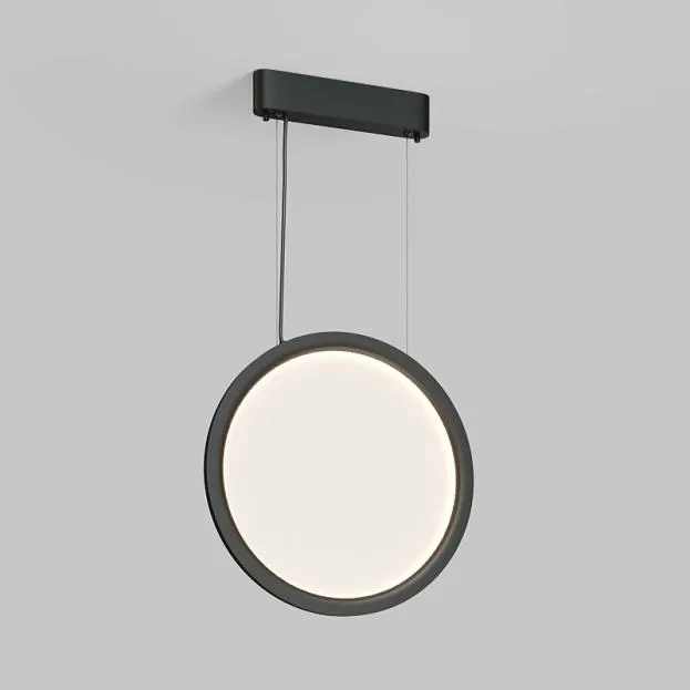 Подвесной светильник вертикальный 25 Вт, LED 2700-6000K, IP20, пульт Д/У (в комплекте), черный, алюминий, акрил Denkirs DK6605-BK VEIL