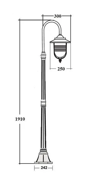 Наземный фонарь Oasis Light 84708 18 Bl TITAN