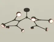 Люстра на штанге Ambrella light XB9060153/8 SBK/PPG