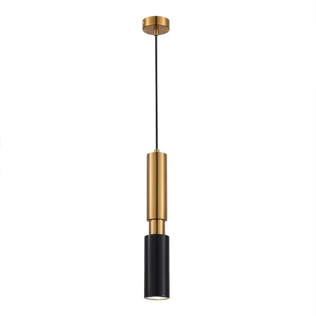 Светильник подвесной Латунь/Латунь, Черный GU10 1*5W 4000K ST-Luce SL1192.343.01 PRIETTI