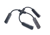 Токопроводящий 4-контактный Х-образный соединитель UNO PRO к 509027(P)/509037P/509227(P)/509237P ЧЕРНЫЙ Lightstar 509294P4