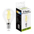 Лампа светодиодная Шарик E14 15W 230V 4000K Feron 38250 LB-515