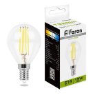 Лампа светодиодная Шарик E14 15W 230V 4000K Feron 38250 LB-515