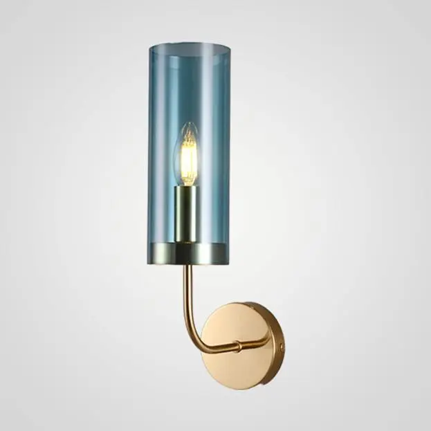 Настенный Светильник Agne Blue Glass Tube Wall Light 100322-22 ImperiumLoft Настенный Светильник Agne Blue Glass Tube Wall Light 100322-22 ImperiumLoft