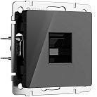 Розетка Ethernet RJ-45 (черный акрил) Werkel W1181048 a064046