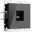 Розетка Ethernet RJ-45 (черный акрил) Werkel W1181048 a064046
