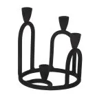 Подсвечник , B225, d195, алюминий, черный Eglo 422106 JELLICOE