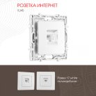 Розетка интернет, RJ45 Arte Milano 217.45-1.white am