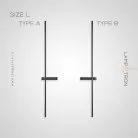 Бра GIA PAIR Размер L. Цвет Черный. Тип А Lampatron 7250-19922