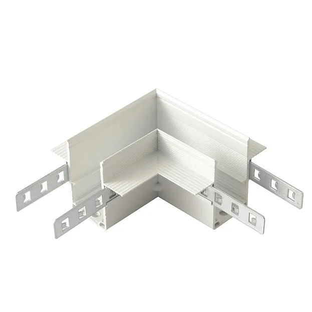 Соединитель для магнитного встраиваемого шинопровода для ГКЛ12,5 мм угловой Crystal Lux CLT 0.223 11 WH SPACE