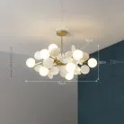 Люстра MATISSE SELF 12 плафонов. Цвет белый. Lampatron 3000-24792