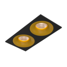 Встраиваемый светодиодный светильник LOFT SQ2 Black-Gold 4000K
