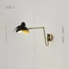 Бра HILDBORG Размер S. Цвет Латунь + Черный. Глянцевый Lampatron 6348-17049