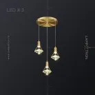 Готовая комбинация светильников GLASGOW MORE 3 лампы (Диск) Lampatron 4613-11669