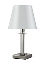 Настольная лампа Crystal Lux NICOLAS LG1 NICKEL/WHITE 3400/501