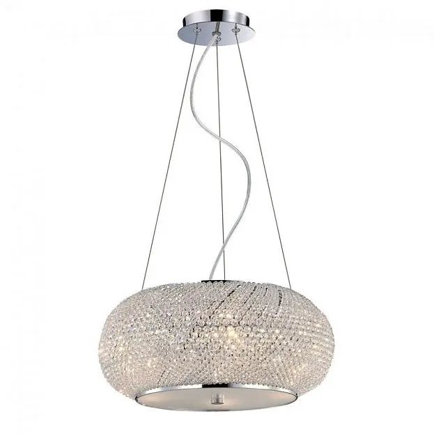 Подвесной светильник Ideal Lux Pasha SP6 Cromo 082158 Подвесной светильник Ideal Lux Pasha SP6 Cromo 082158