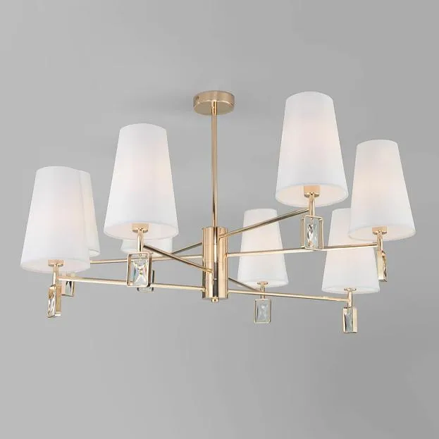 Потолочная люстра Eurosvet 60137/8 золото Milazzo a060129