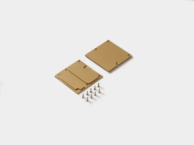 Заглушки для профиля LS5050 аннод золото, (комплект, 2 шт) SWG LS5050-GD-ECS-AL-R
