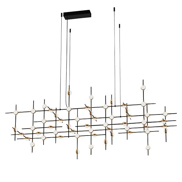 Люстра Delight Collection MD18001067-55A black/gold Molecular Люстра Delight Collection MD18001067-55A black/gold Molecular
