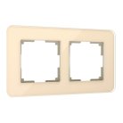 Рамка из стекла на 2 поста Werkel W0022443 Elite айвори a057883