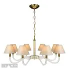 Подвесная люстра iLamp YT2043-8 GD+Cear Amber