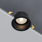 Светильник встраиваемый GU10 чёрный elektrostandard 25008/01 Hide a064263