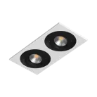 Встраиваемый поворотный светильник под сменную лампу Ledron AO1501006 SQ2 White-Black