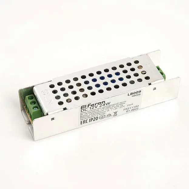 Трансформатор для светодиодной ленты Feron 48057 LB009 24W 12V Трансформатор для светодиодной ленты Feron 48057 LB009 24W 12V
