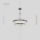 Кольцевые люстры и светильники CAMILIA Тип B. Цвет Черный Lampatron 5830-15427