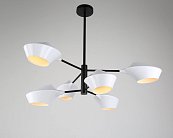 Люстра на штанге Lumina Deco LDP 6037-6 WT+BK Romina