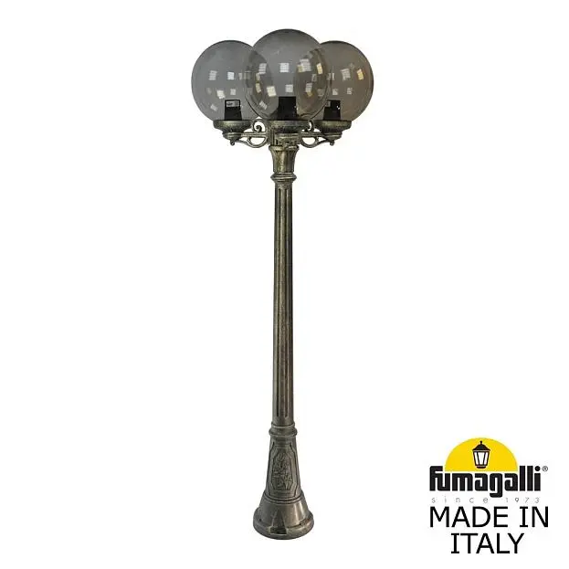 Садово-парковый фонарь FUMAGALLI G30.158.S30.BZF1R ARTU BISSO/G300 3L GLOBE 300 Садово-парковый фонарь FUMAGALLI G30.158.S30.BZF1R ARTU BISSO/G300 3L GLOBE 300