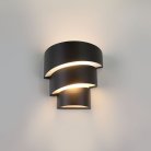 Уличный настенный светильник Elektrostandard 1535 TECHNO LED HELIX черный a039955