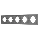 Рамка пластиковая FRM-TENDO-PL-5-GR (Arlight, Графитовый) 053853