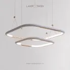 Кольцевые люстры и светильники RUBIC 2 кольца. Вариант 1 Lampatron 8162-22344