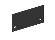 Боковая глухая заглушка для профиля DN18513 Цвет:Черный матовый Donel DNCAP18513RAL9005 DN8ALE