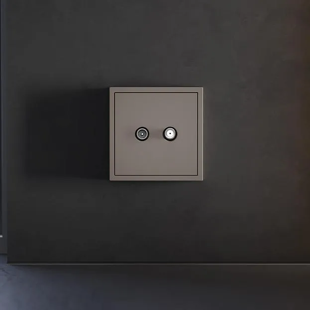 Накладка для розетки телевизионной оконечной TV+SAT, (капучино) Voltum VLS001614 S70